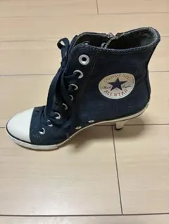コンバース　オールスター　ハイヒールスニーカー ネイビー　デニム