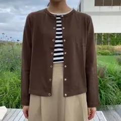 無印良品 ブラウン 長袖 カーディガン M