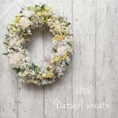 Natural　wreath　ドライフラワーリース　Ovall