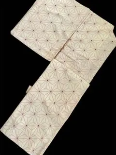 レア♡シルクウール着物　麻の葉　身丈160cm 裄丈66cm 防水加工