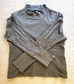 TOPVALU 綿100茶色長袖Tシャツ LL