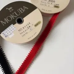 MOKUBA 4001 リボン 5m72ミリ巾黒別珍　3反 MOKUBA 4001 リボン 5m 72㍉巾黒ベルベット まとめ3反 | Mercari