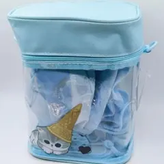 モフサンド　巾着つき　ショルダーバッグ　ブルー