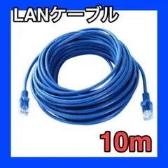 LANケーブル　10m　CAT5e 青　ブルー　事務所　テナント　自宅