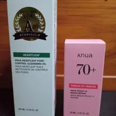 ANUA ピーチ70+&クレンジングオイル