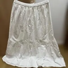 ホワイト 刺繍 ロングスカートのサムネイル