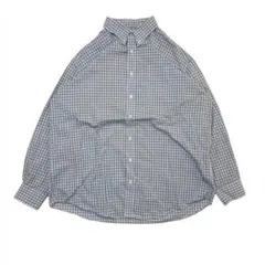 90s-00s ノーティカ ギンガムチェック BDシャツ 長袖 古着 メンズ F