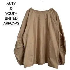 BEAUTY&YOUTH 日本製 ボリュームスリーブブラウス ベージュ