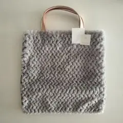 新品 　deux c ドゥセー　トートバッグ　ファー　本革　　ファーバッグ