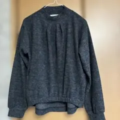 ダークグレー 長袖ニット　Lサイズ