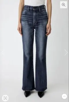 MOUSSY ブーツカットデニム ダークブルー