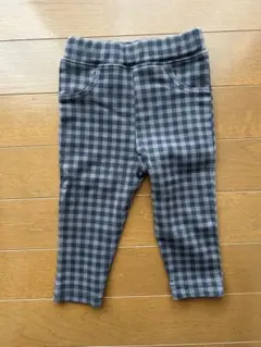 80サイズ チェック柄パンツ