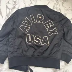 AVIREX ブラック MA-1 ジャケット 120