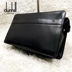 Dunhill レザー ブラック メンズ セカンドバッグ クラッチバッグ レザー