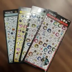 正規品　スヌーピー PEANUTS ボンボンドロップシール 4枚セット