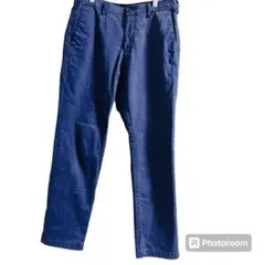 ユニクロ ネイビー パンツ ウエスト76cm 中古 ストレート 洗い替え