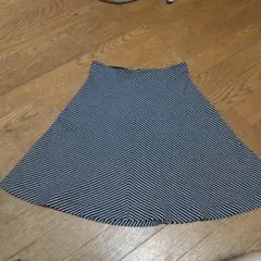 UNIQLO フレアスカート ボーダー柄 M