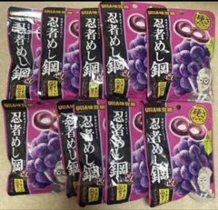 UHA味覚糖 忍者めし 鋼 グレープ味 10袋セットのサムネイル