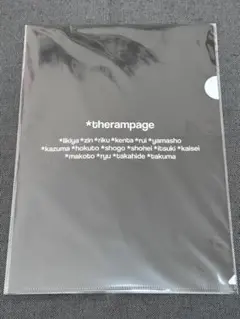 THE RAMPAGE クリアファイル