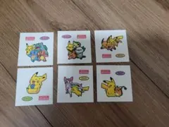 ポケモンパン 25周年シール ピカチュウ 6枚セット