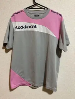 black knight Mサイズ シャツ グレー/ピンク