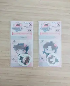 忍たま乱太郎　桜もちぴこの段　　ステッカー＆クリアカードセット　土井、利吉