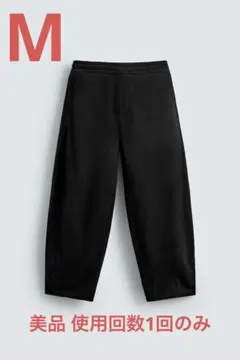 2025 ZARA バルーンフィットジョガーパンツ Mサイズ　ブラック