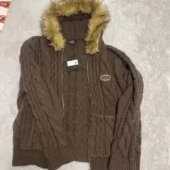 FUR ALAN KNIT HOODIE AFB - メルカリ
