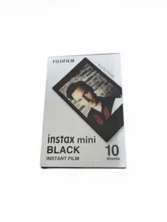【新品】チェキInstax miniフィルム ブラック 10枚入り
