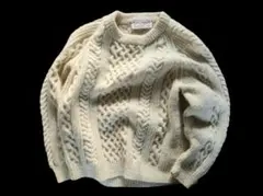 90s INVERALLAN 1A Aran Sweater 美品