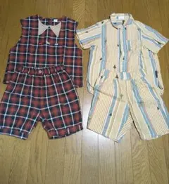 キッズ服 半袖トップスとショートパンツセット
