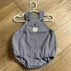 【美品】ストライプ ロンパース 70-80cm