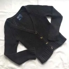 アメリカンイーグル アウトフィッターズ リネン混 カーディガン 黒