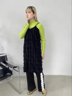 リネンフリンジドレス/ワンピースのサムネイル