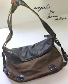 regalo for アダムエロペ レザー×キャンバス ショルダーBagのサムネイル