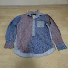 FAT スキニーフラワープリント長袖シャツ