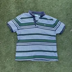 LACOSTE ボーダーポロシャツ