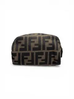 美品 FENDI フェンディ ズッカ柄 ポーチ 小物入れ ミニ フック付