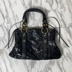 00s archive city leather hand bag grunge