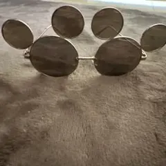 【一度のみ使用】ディズニー　ミッキー型サングラス　ピンクゴールド