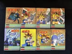 極美品)遊戯王 丸昌 シール 8枚セット 当時物 ブルーアイズ 遊戯 ミホ