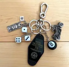 キーホルダー リング カラビナ シルバー サイコロ ヴィンテージ アメカジ　古着