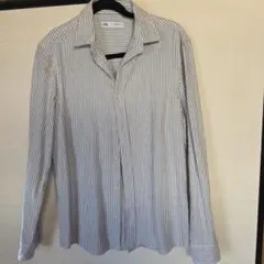 ZARA ザラ　メンズストライプ 長袖シャツ Sサイズ