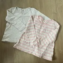 長袖Tシャツ 2枚セット 100cm