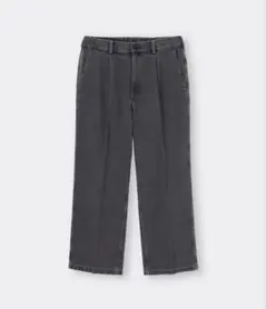 GU デニムバギースラックス(丈標準69.0～73.0cm) グレー