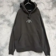 PLAYBOY ダークグレー パーカー　裏起毛であったか　Mサイズ　シンプル