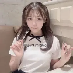 【新品】mieya mieya logo tee -front ribbon-のサムネイル