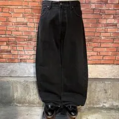 USA 古着 Levi's 505 ブラックデニム ワイド バギー アメカジ