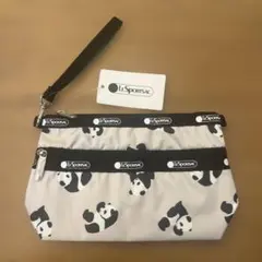 レスポートサック パンダ 2段ポーチ Panda