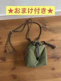 CPCM 巾着　カーキ　チャオパニック　ショルダーバッグ　ミニバッグ　おまけ付きのサムネイル